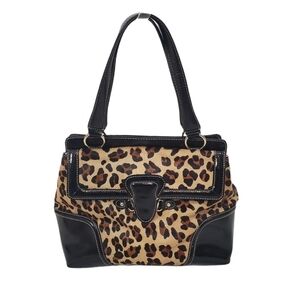 Talbots Cheetah Print Calf Hair Shoulder Bag Like New